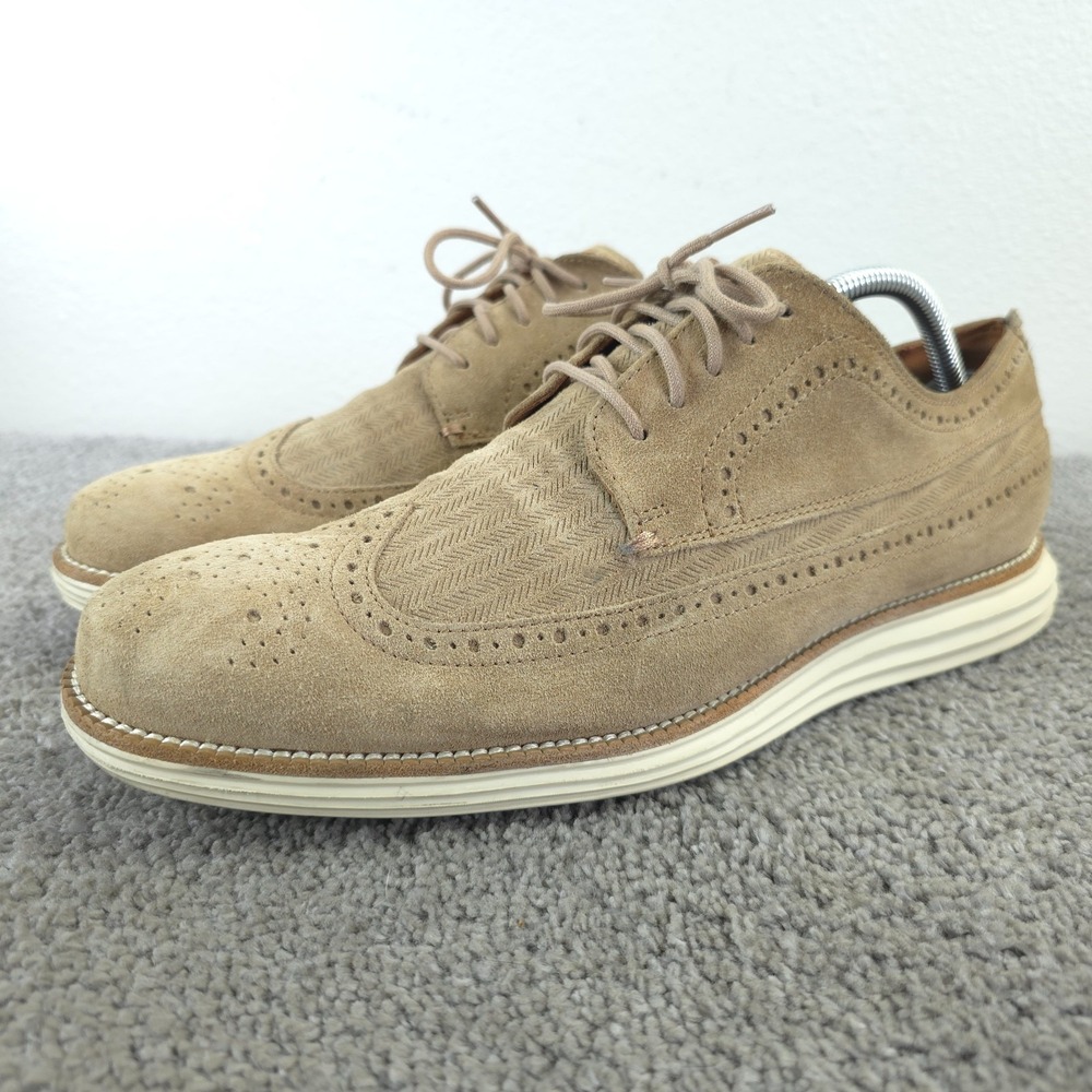 Cole Haan Original Grand Remastered Wingtip Oxfords Mens 11 Beige C27431
